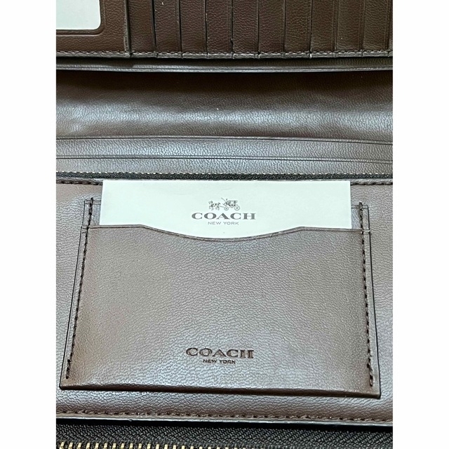 COACH(コーチ)のCOACH メンズ 長財布 セカンドバッグタイプ ブラウン メンズのファッション小物(長財布)の商品写真