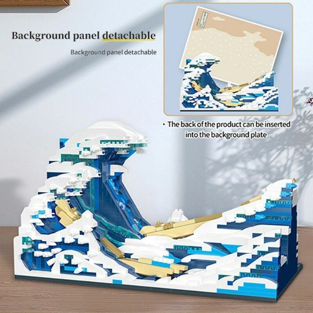 新品☆絵画風ブロック2個セット ナノブロック互換LEGOレゴ