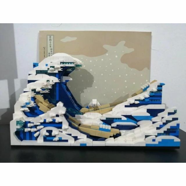 新品☆絵画風ブロック2個セット ナノブロック互換LEGOレゴ