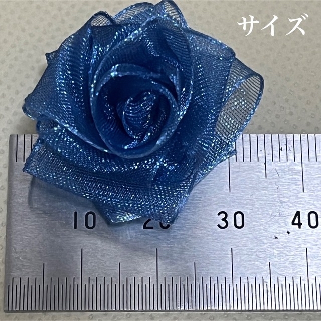 🌹薔薇花リボン10個セット箱入りno.Ｈ ハンドメイドの素材/材料(その他)の商品写真