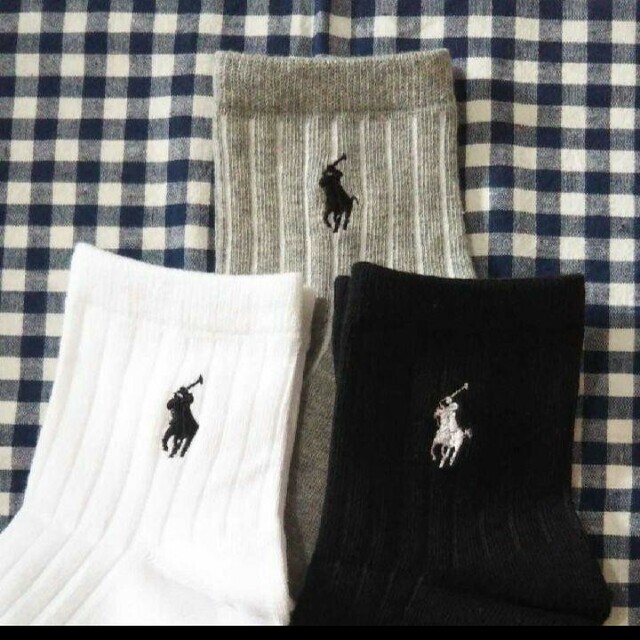 POLO RALPH LAUREN(ポロラルフローレン)の新品☆22~25*ラルフローレンソックス3足組♪︎ キッズ/ベビー/マタニティのこども用ファッション小物(靴下/タイツ)の商品写真