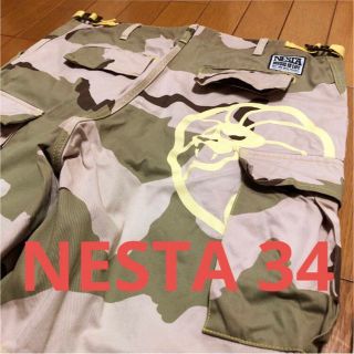 ネスタブランド(NESTA BRAND)の美品　NESTA カモフラハーフパンツ　34(ショートパンツ)