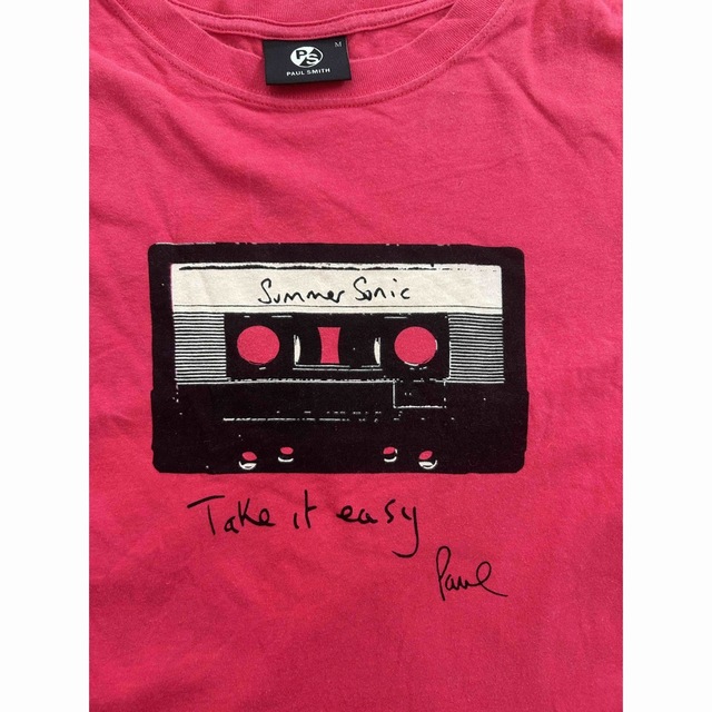 Paul Smith(ポールスミス)の【PS Paul Smith】ポールスミス　tシャツ　メンズ　M レッド メンズのトップス(Tシャツ/カットソー(半袖/袖なし))の商品写真