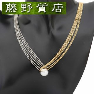 タサキ(TASAKI)の (新品仕上げ済）タサキ TASAKI 田崎 M/G パール ネックレス K18 WG × YG × パール 9006(ネックレス)