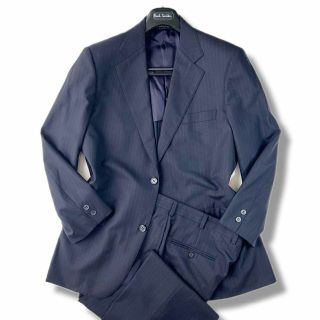 ブルックスブラザース Brooks Brothers セットアップ シングル スーツ ストライプ ウール ジャケット パンツ メンズ 40SHT 34W ネイビー