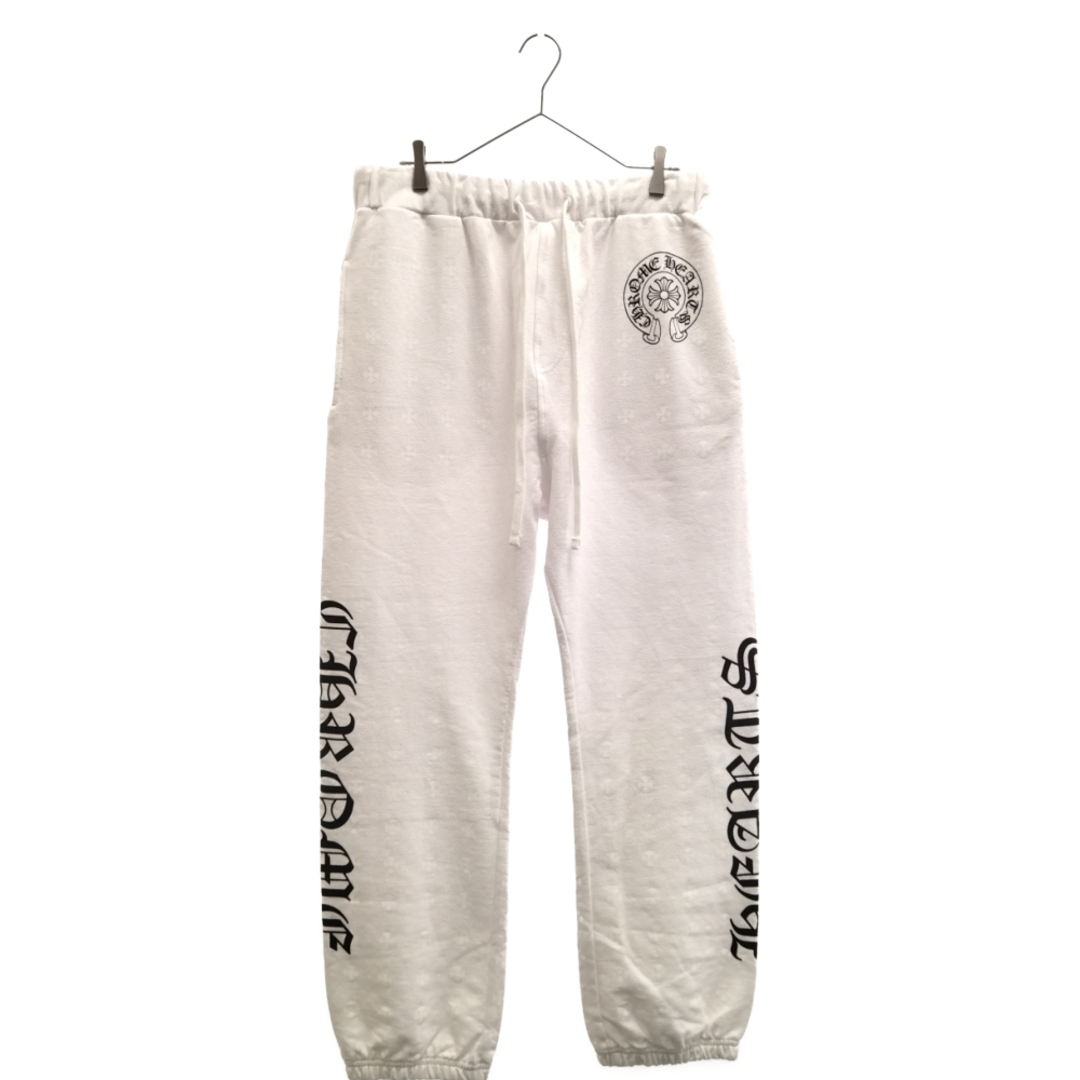 CHROME HEARTS クロムハーツ CH Plus Sweatpants CHプラススウェットパンツ ロゴプリント 総柄 ホワイト