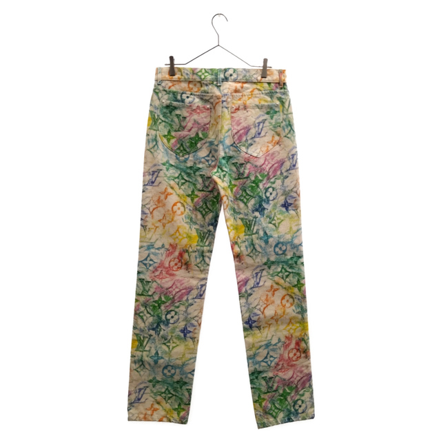 LOUIS VUITTON ルイヴィトン 21SS LV Pastel Regular Denim Pants LV パステル レギュラー  デニムパンツ ジーンズ モノグラム総柄 マルチカラー RM211M ZOC HKD11W