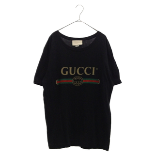 Gucci - GUCCI グッチ 17SS オールドヴィンテージロゴ 半袖Tシャツ カットソー ブラック 440103-X3F05