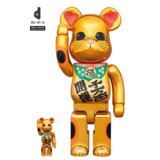 ベアブリック(BE@RBRICK)のBE@RBRICK 招き猫 開運・千万両 金メッキ 100％ & 400％ 新品(その他)