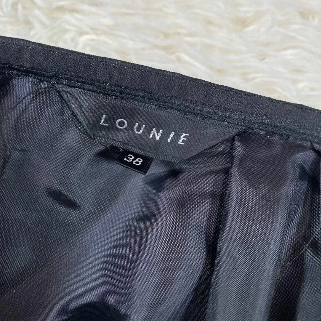 LOUNIE(ルーニィ)のLOUNIE ルーニィ　プリーツ　スカート　レース レディースのスカート(ひざ丈スカート)の商品写真