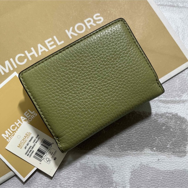 ★店頭完売 新品 MICHAEL KORS マイケルコース 折り財布 グリーン