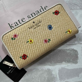 ケイトスペードニューヨーク(kate spade new york)の可愛い★kate spade ケイトスペード ニューヨーク 長財布 花柄刺繍 (財布)