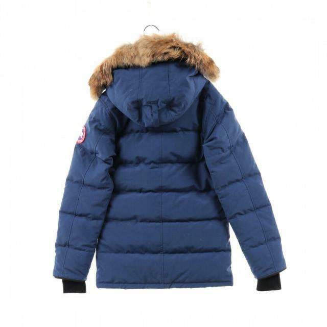 CANADA GOOSE(カナダグース)のCARSON PARKA FUSION FIT ダウンコート ブルー フード付き メンズのジャケット/アウター(その他)の商品写真