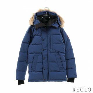 カナダグース(CANADA GOOSE)のCARSON PARKA FUSION FIT ダウンコート ブルー フード付き(その他)