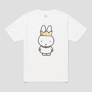 グラニフ(Design Tshirts Store graniph)の新品未使用！グラニフ ミッフィー クラウン ホワイト Tシャツ XLサイズ(Tシャツ/カットソー(半袖/袖なし))