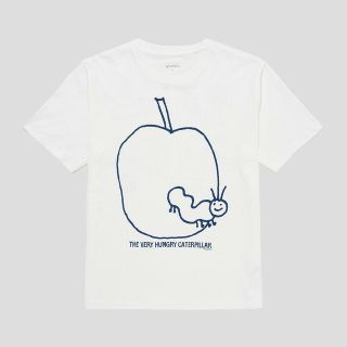 グラニフ(Design Tshirts Store graniph)の新品未使用！グラニフ はらぺこあおむし ホワイト メンズ Tシャツ XLサイズ(Tシャツ/カットソー(半袖/袖なし))