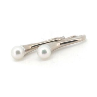 ミキモト MIKIMOTO K18ホワイトゴールド パール　真珠　ピアス