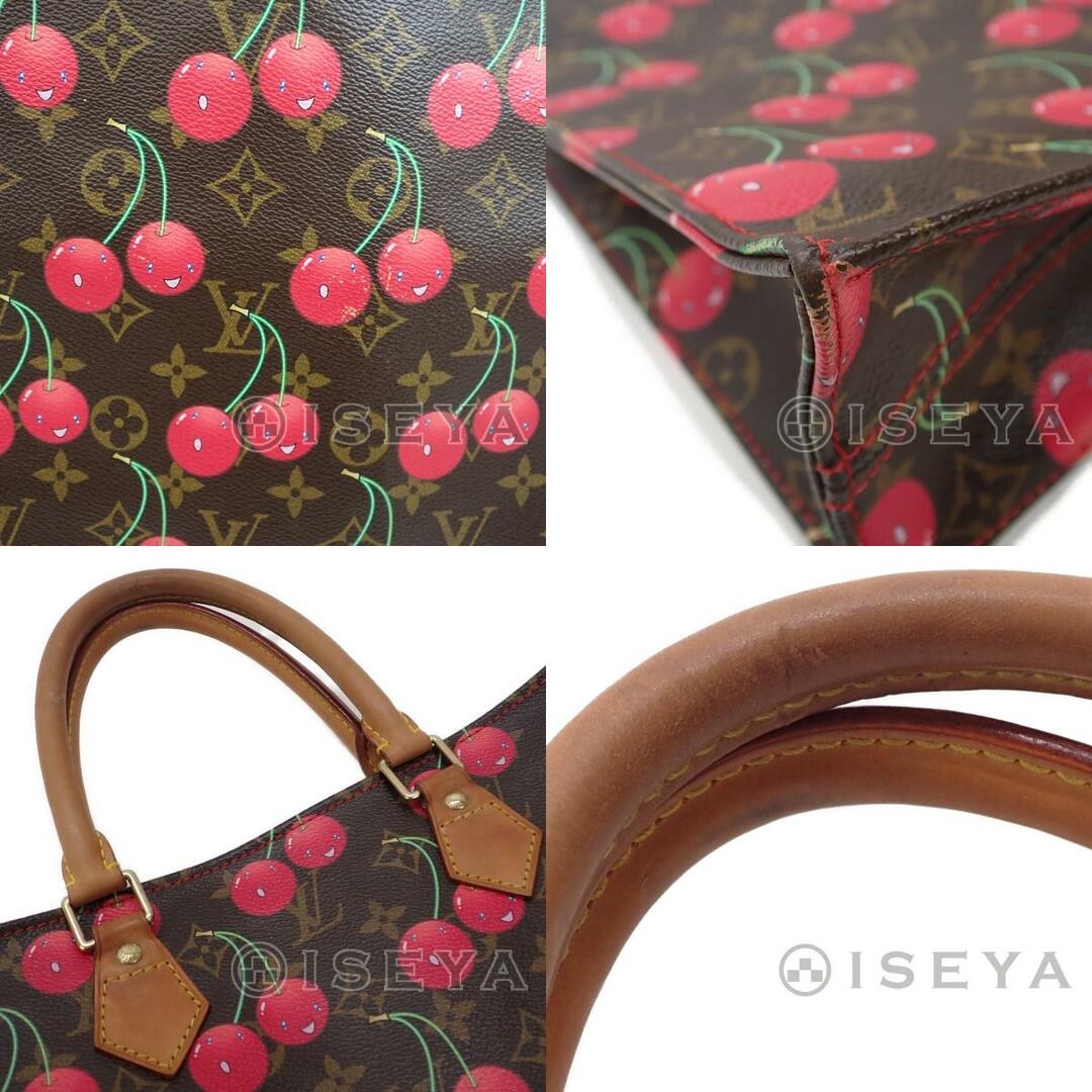 【ABランク】LOUIS VUITTON ルイヴィトン モノグラム・チェリー サックプラ トートバッグ M95010 ブラウン系 レディース【ISEYA】