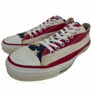 コンバース(CONVERSE)の90s ヴィンテージ コンバース USA製 ローカット US9.5 28cm 星(スニーカー)