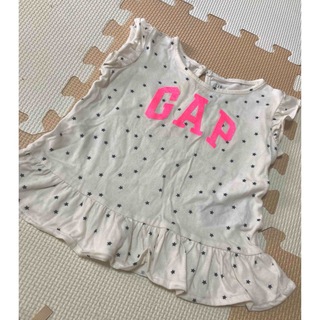 ギャップ(GAP)のGAP ギャップ　女の子　フリルTシャツ　トップス　星　ぴんく　ピンク(Ｔシャツ)