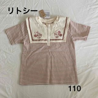 シマムラ(しまむら)の【新品未使用】しまむら　リトシー　ミッキーミニー　刺繍セーラーTシャツ　110(Tシャツ/カットソー)