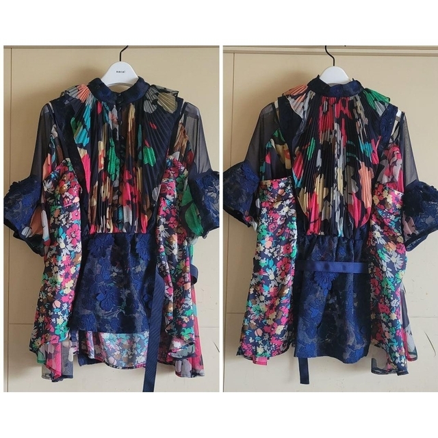 sacai レア!入手困難品 10万円程 フラワープリント レースブラウス 1