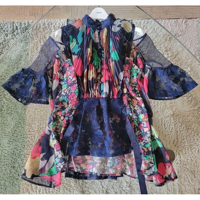 sacai レア!入手困難品 10万円程 フラワープリント レースブラウス 1