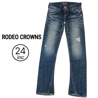 ロデオクラウンズ(RODEO CROWNS)のロデオクラウンズ ローライズ インディゴ デニム 24㌅(デニム/ジーンズ)