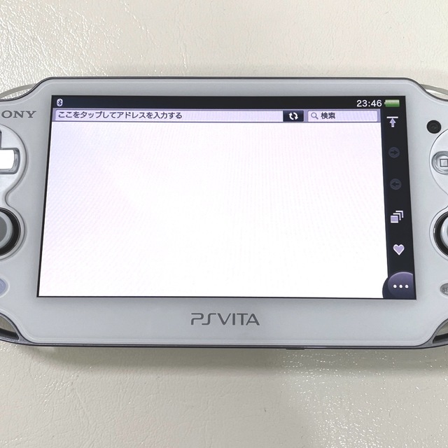 PS Vita 1000 クリスタル・ホワイト 本体 充電器 PCH-1000