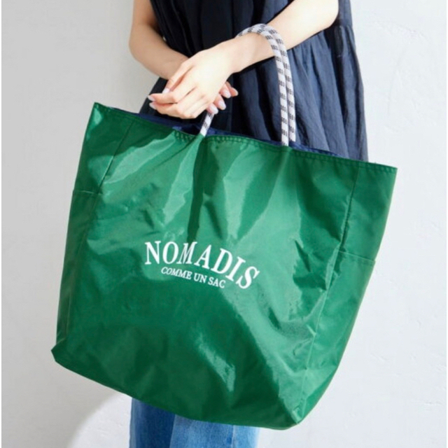 NOMADIS - NOMADIS ノマディス SAC ロゴ リバーシブル トートバッグ の