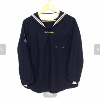 ダブルクローゼット(w closet)のw closet セーラートップス 新品タグ付新品 051014-B(カットソー(長袖/七分))