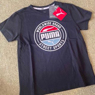 プーマ(PUMA)の新品　130 PUMA 黒ロゴＴシャツ➁(Tシャツ/カットソー)