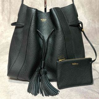 マルベリー(Mulberry)の【未使用】 マルベリー ショルダー バッグ スモールミリー ブラック 巾着(ショルダーバッグ)