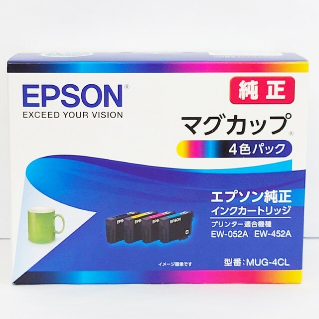 EPSON(エプソン)のエプソン マグカップインク　EPSON MUG-4CL　純正品 スマホ/家電/カメラのPC/タブレット(PC周辺機器)の商品写真