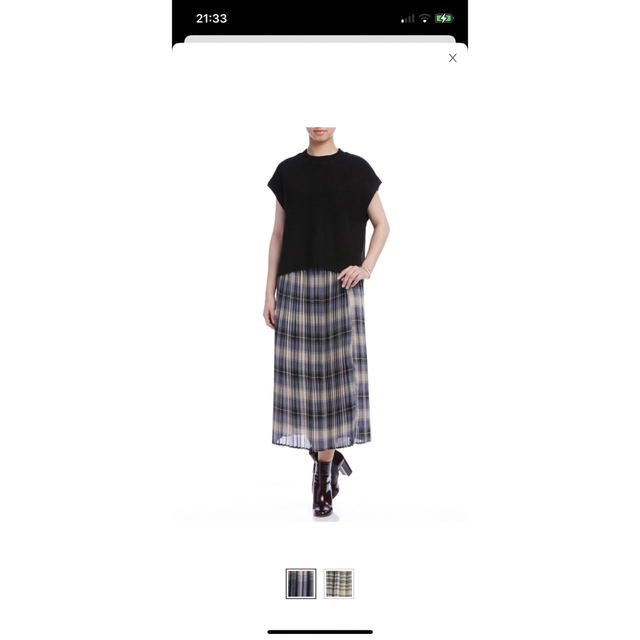 ROSE BUD(ローズバッド)の新品未使用プリーツスカート レディースのスカート(ロングスカート)の商品写真