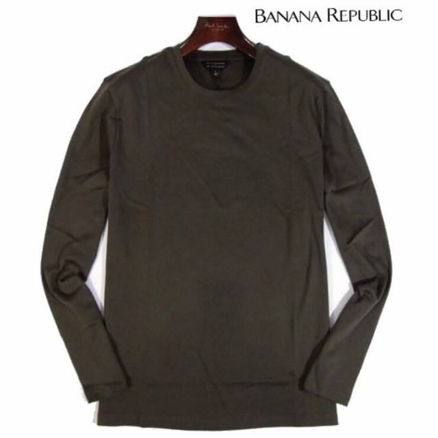 Banana Republic(バナナリパブリック)の【BANANA REPUBLIC】クルーネック長袖カットソー ロンT・Lサイズ メンズのトップス(Tシャツ/カットソー(七分/長袖))の商品写真