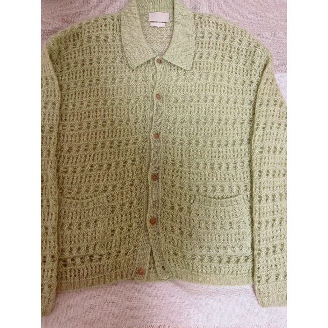 YOKE(ヨーク)のYOKE 23SS MOHAIR SILK MESH KNIT SHIRT レディースのトップス(カーディガン)の商品写真