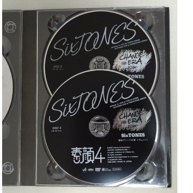 SixTONES盤「素顔4」(DVD 3枚)の通販 by リヨン's shop|ラクマ