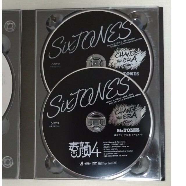 SixTONES盤「素顔4」（DVD 3枚） エンタメ/ホビーのCD(ポップス/ロック(邦楽))の商品写真