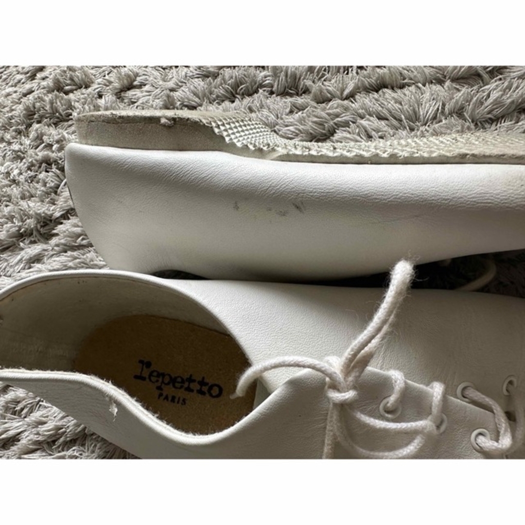 repetto(レペット)のrepettoレペット　メンズシューズ43 USED ホワイト メンズの靴/シューズ(その他)の商品写真