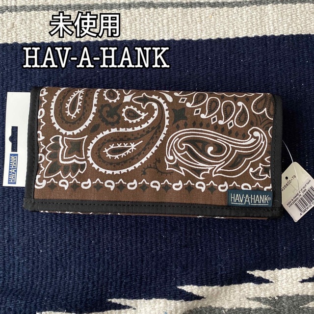 HAV-A-HANK(ハバハンク)の未使用 タグ付き HAV-A-HANK ハバハンク バンダナ ロングウォレット メンズのファッション小物(長財布)の商品写真