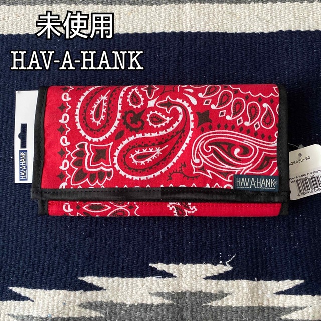 HAV-A-HANK(ハバハンク)の未使用 タグ付き HAV-A-HANK ハバハンク バンダナ ロングウォレット メンズのファッション小物(長財布)の商品写真