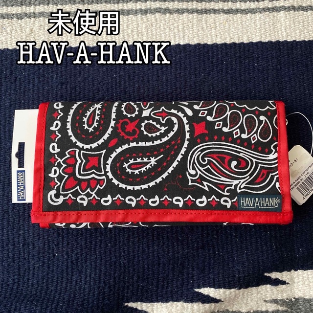 HAV-A-HANK(ハバハンク)の未使用 タグ付き HAV-A-HANK ハバハンク バンダナ ロングウォレット メンズのファッション小物(長財布)の商品写真