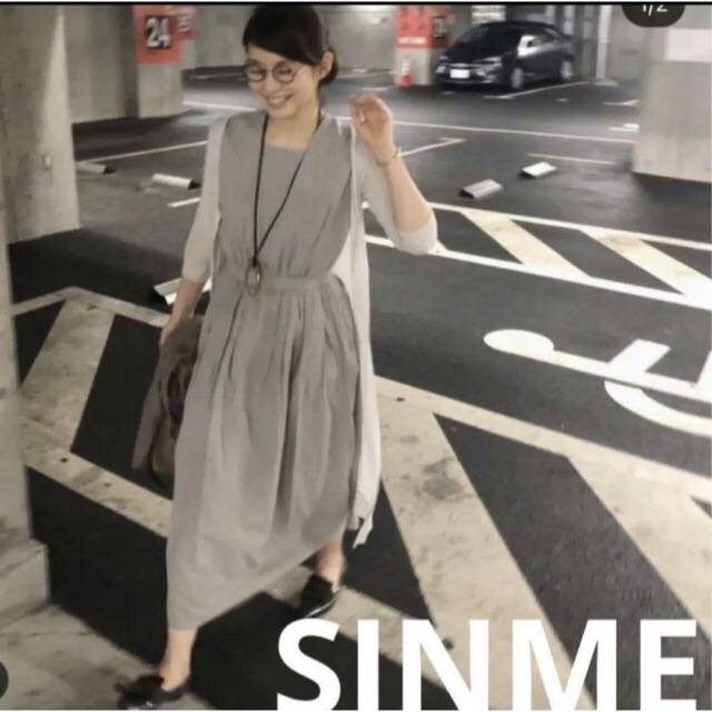 【新品・美品】SINME シンメ シャツワンピース 板谷由夏 石田ゆり子