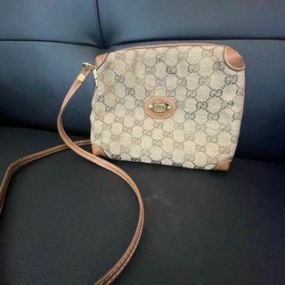 Gucci - ☆GUCCI☆ GGキャンバス✖️レザー ショルダーバッグの通販