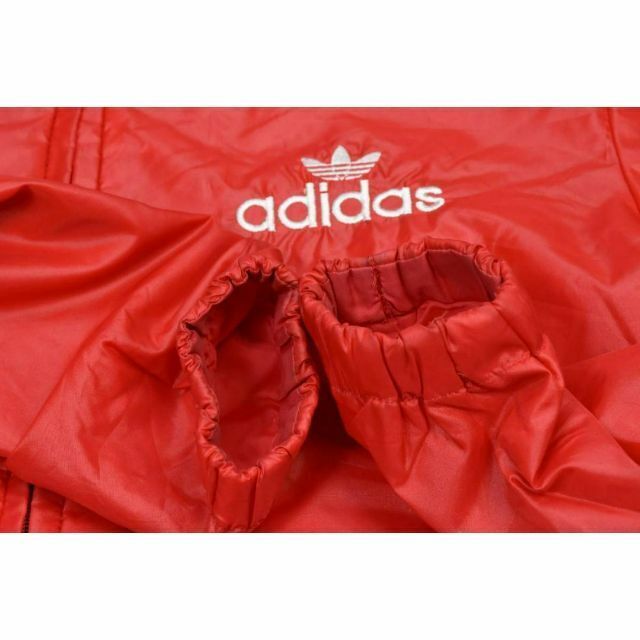 adidas(アディダス)のアディダス 80s ナイロン ジャケット 赤 ビンテージ 中綿 6393 メンズのジャケット/アウター(ナイロンジャケット)の商品写真