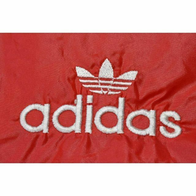 adidas(アディダス)のアディダス 80s ナイロン ジャケット 赤 ビンテージ 中綿 6393 メンズのジャケット/アウター(ナイロンジャケット)の商品写真