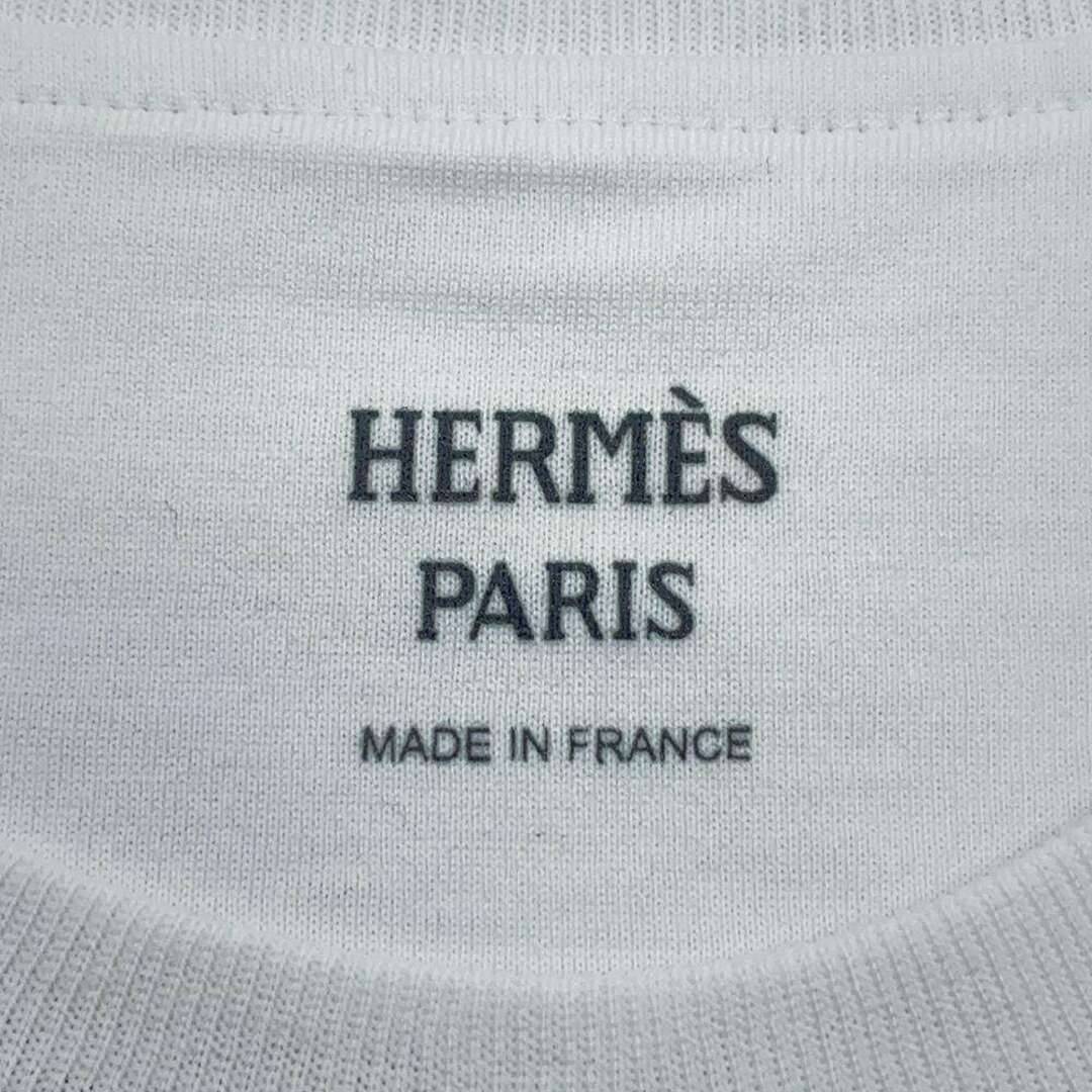Hermes - エルメス Tシャツ 刺繍入りポケット コットン レディース