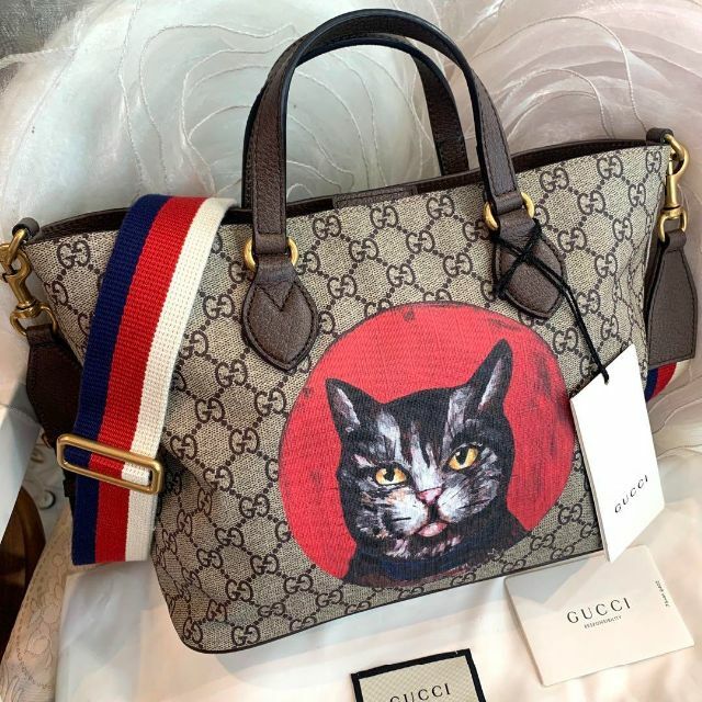 GUCCI - ☆未使用品☆GUCCI ミスティックキャット 2WAYバッグ GG GUCCI - ☆未使用品☆GUCCI ミスティックキャット 2WAYバッグ GG