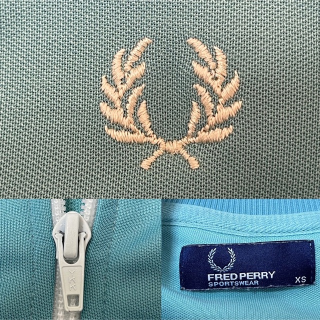 FRED PERRY(フレッドペリー)のFred Perry トラックジャケット 刺繍月桂樹 ビンテージ ブルー メンズのトップス(ジャージ)の商品写真